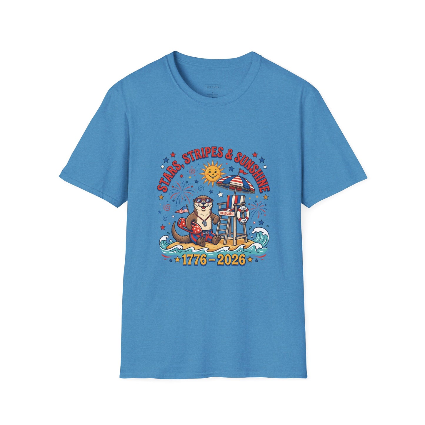 Stars, Stripes & Sunshine T-Shirt — Patriotic 1776–2026 Summer Tee, 4th of July Shirt