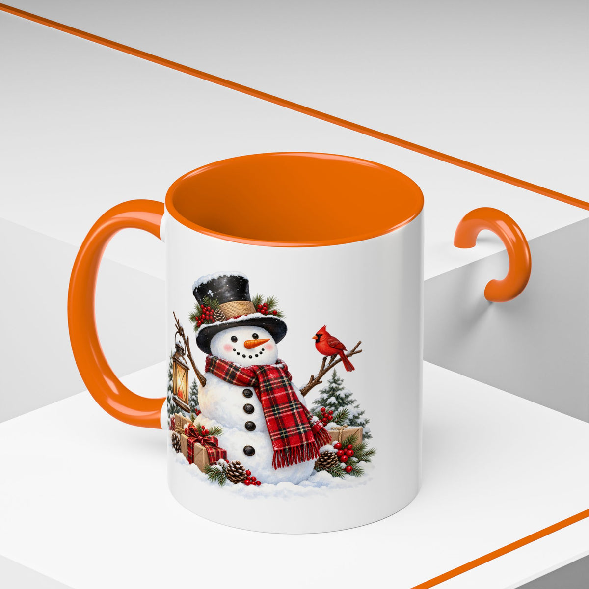 Snowman Christmas Coffee Mug – Festive Holiday Accent Mug (11 oz)