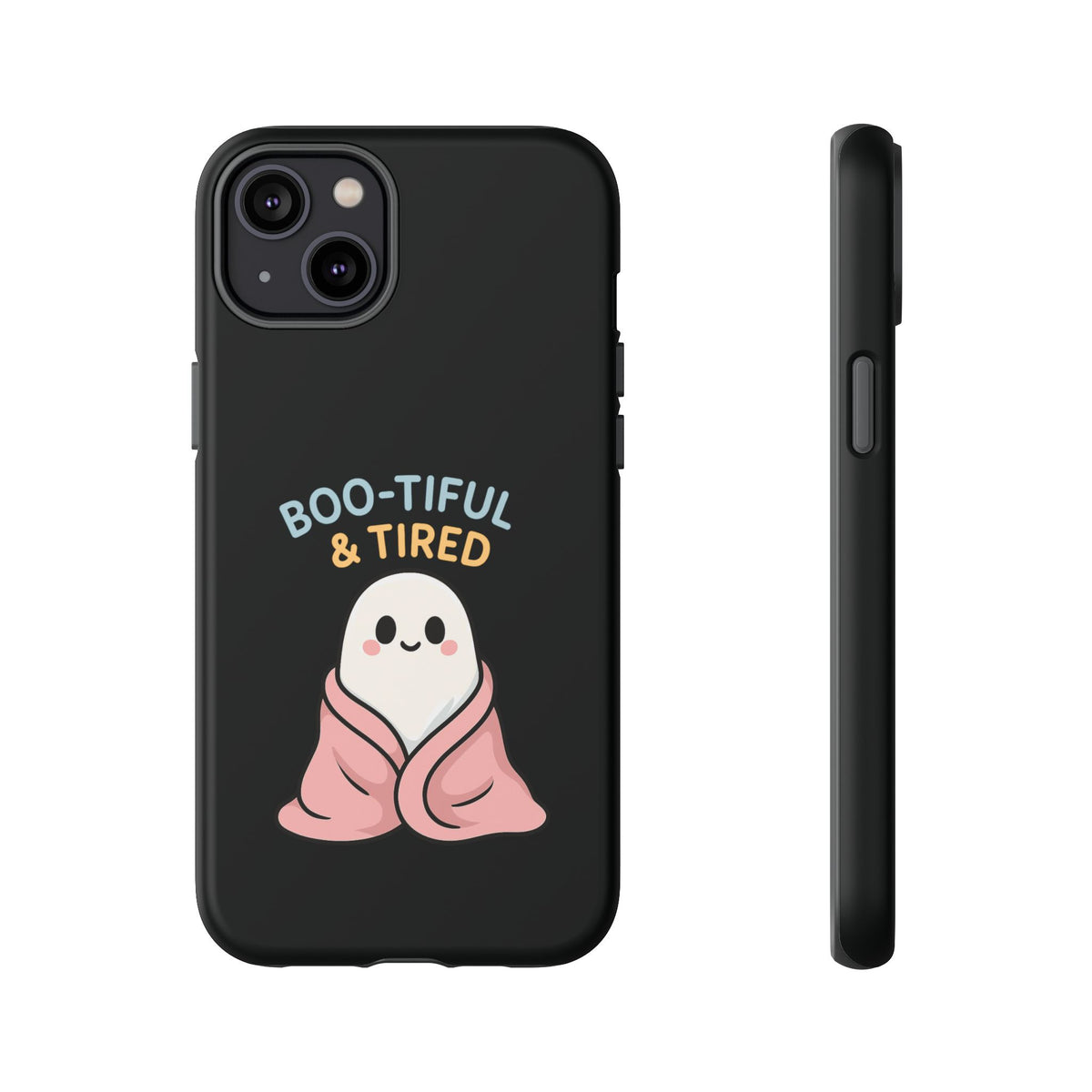 Boo-tiful & Tired Phone Case, Halloween-Themed Design
