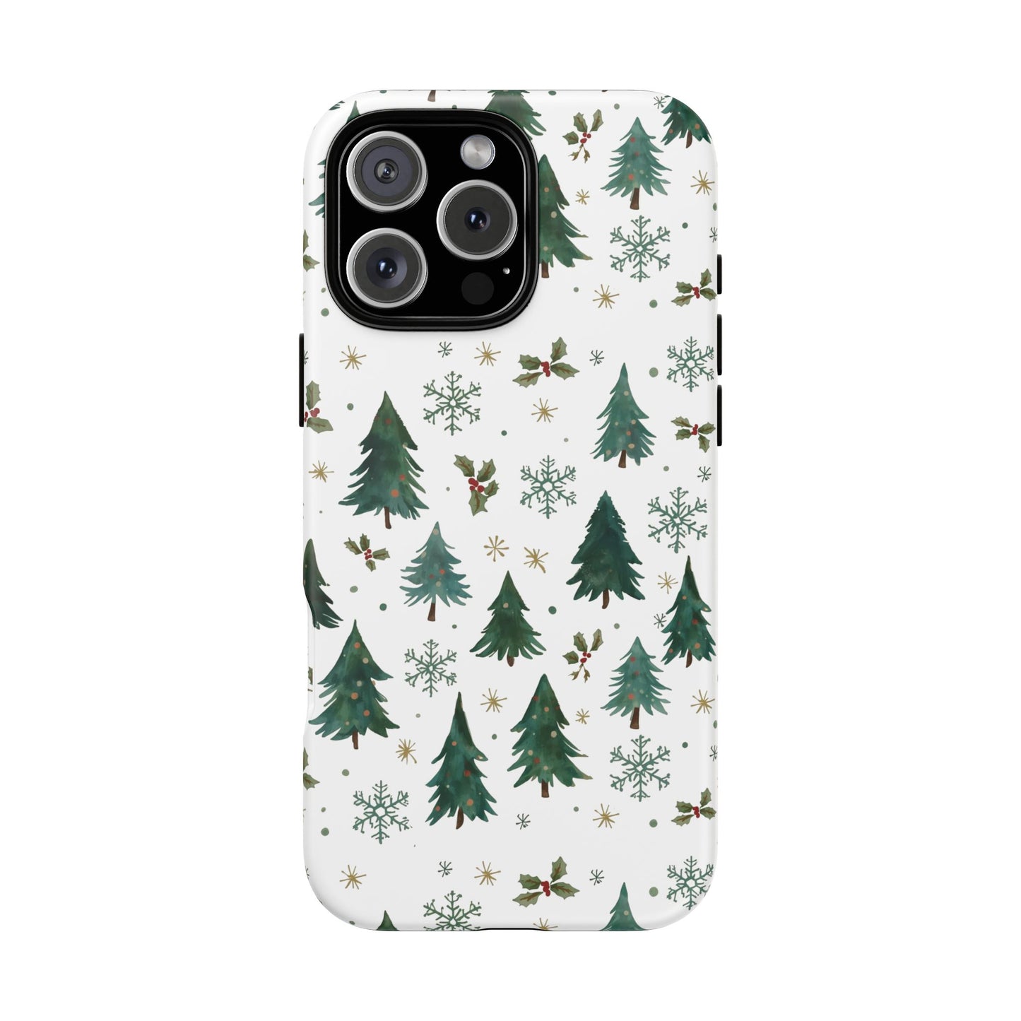 Winter Forest Phone Case, Christmas-Themed Dual Layer Phone Case for Iphone 17, 16, 15 & Samsung