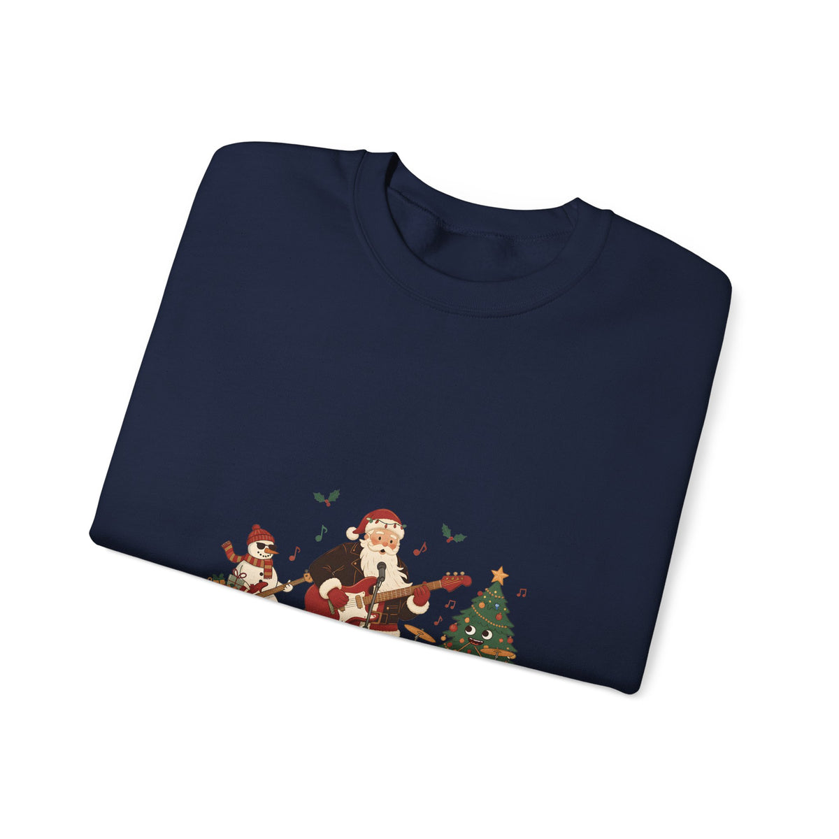 Funny Christmas Sweatshirt – "The Jingle Rockers" Holiday Band Crewneck