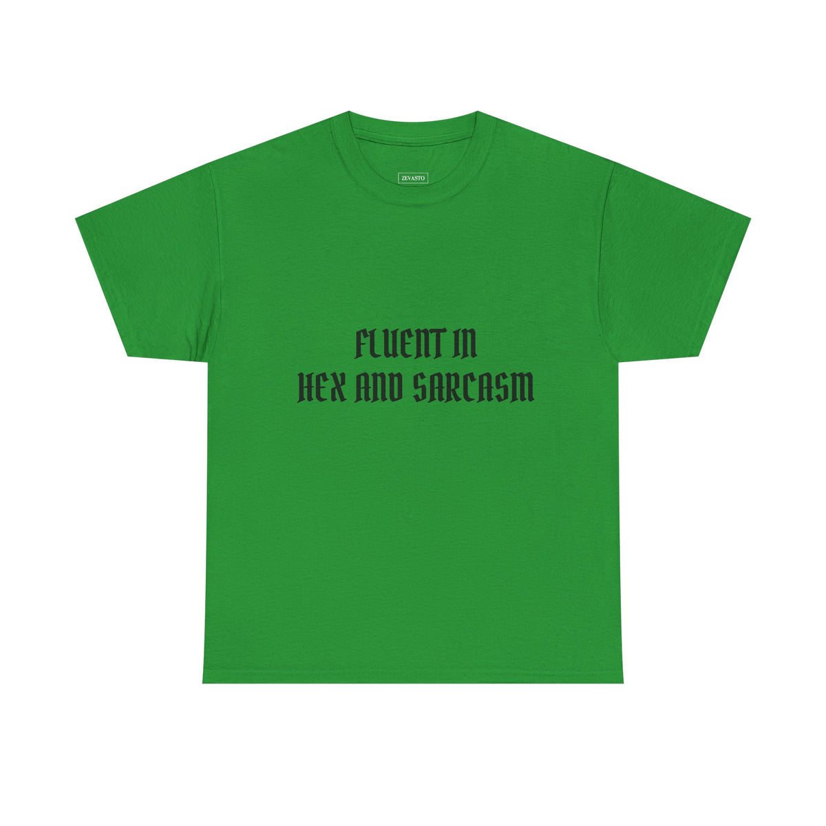 Fluent in Hex and Sarcasm Unisex Heavy Cotton Tee, Perfect for Geeky Humor Lovers, Halloween Apparel