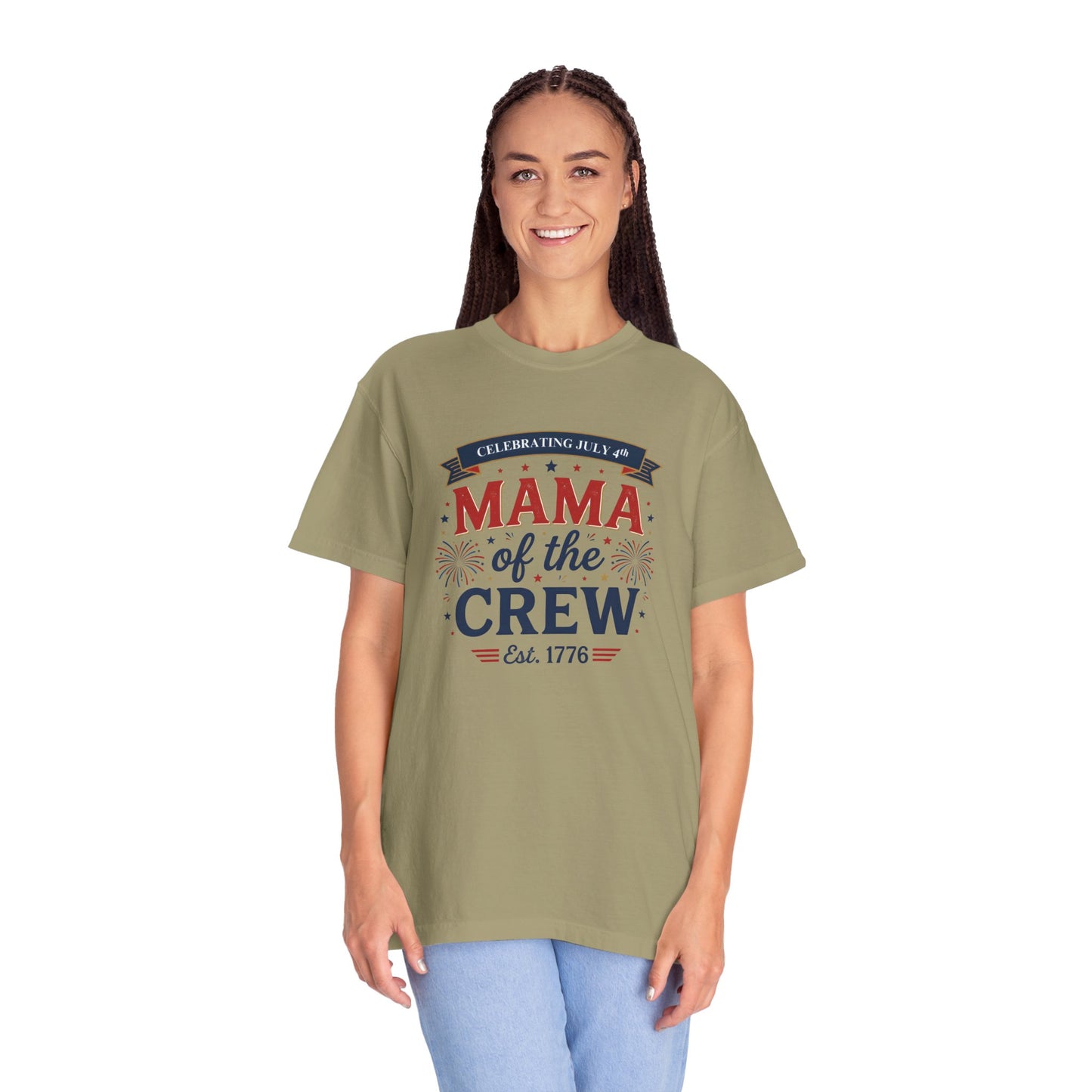 Mama of the Crew T-Shirt — Patriotic 4th of July Tee, Independence Day Shirt