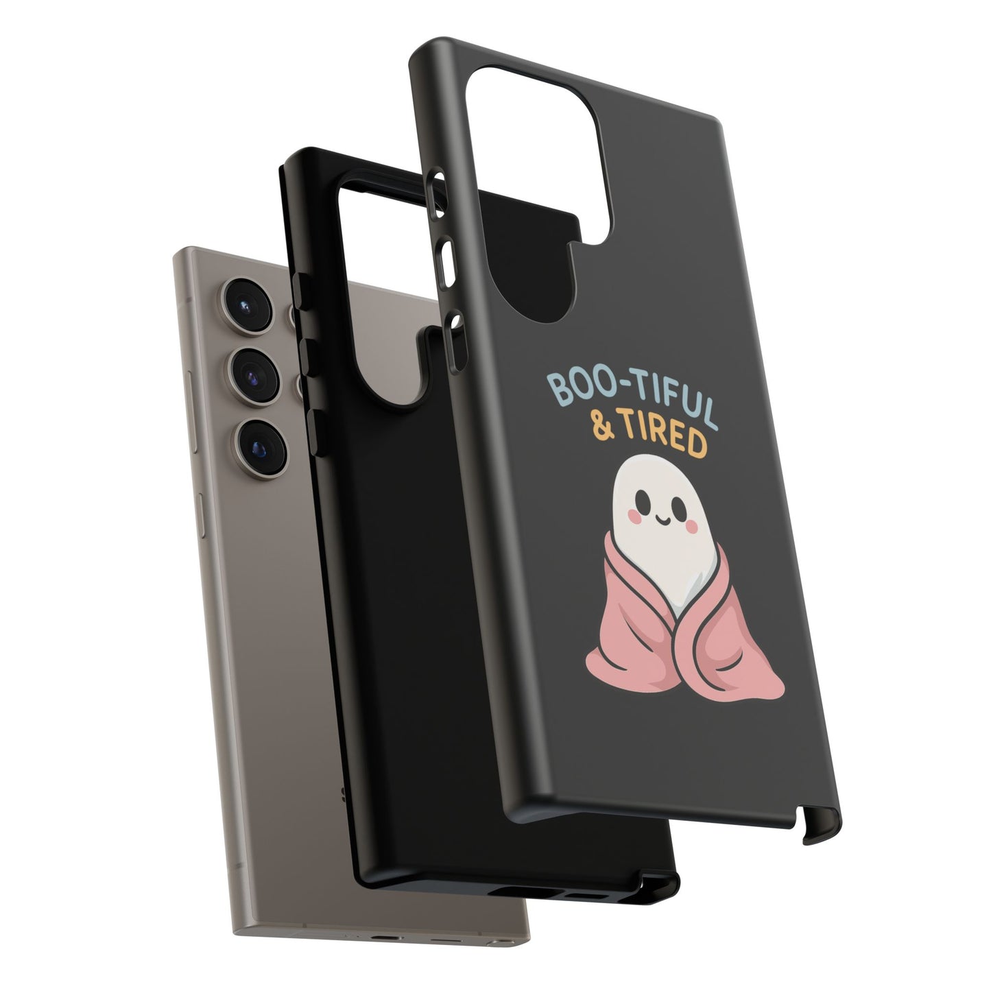 Boo-tiful & Tired Phone Case, Halloween-Themed Design