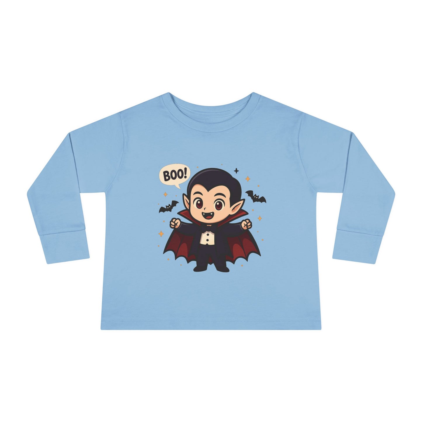 Toddler Halloween Vampire Tee, Cute Boo Halloween Shirt, Kids Long Sleeve Top, Halloween Costume, Toddler Apparel