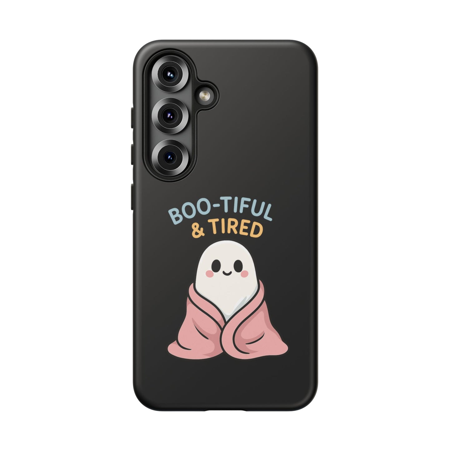 Boo-tiful & Tired Phone Case, Halloween-Themed Design