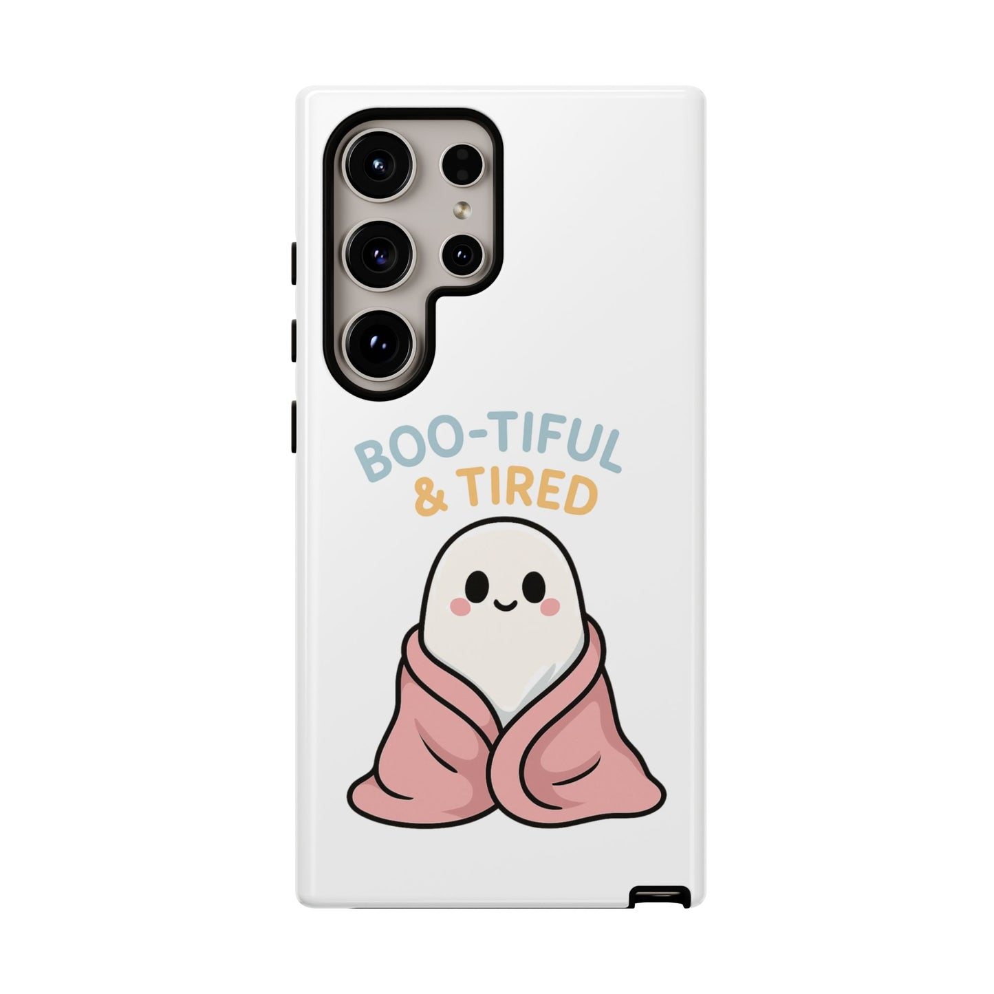 Boo-tiful & Tired Phone Case, Halloween-Themed Design