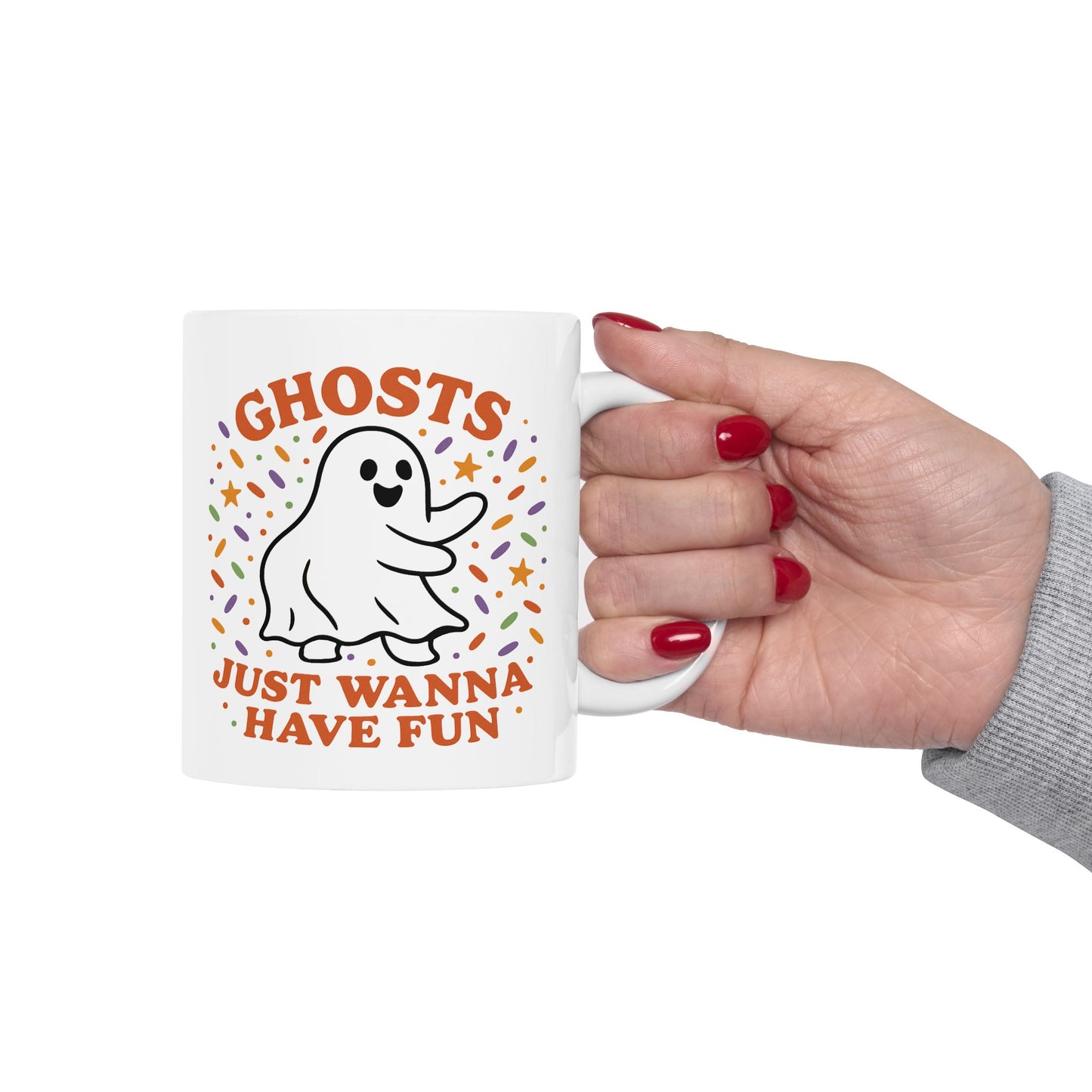 Whimsical Ghost Mug - Perfect for Halloween Fun, Spooky Season Gift