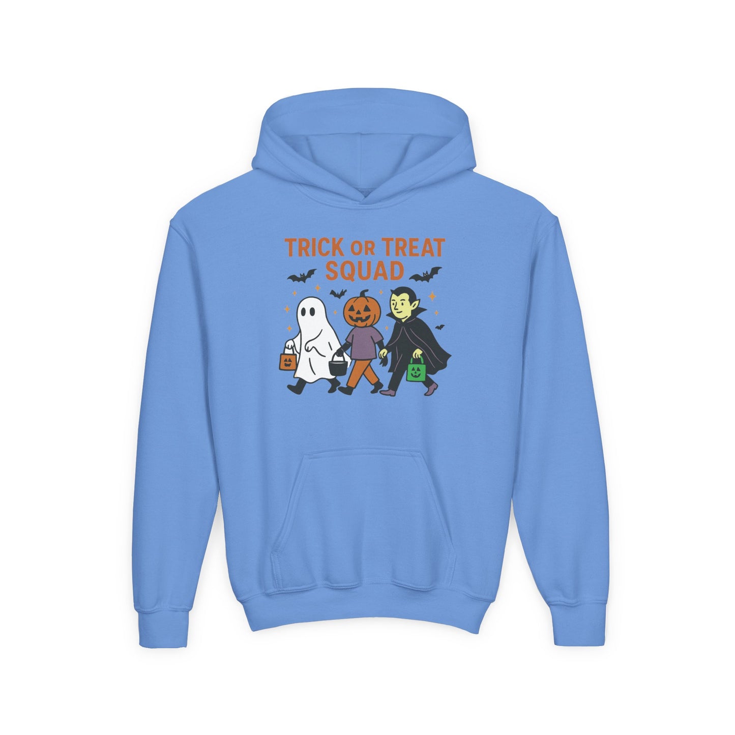 Youth Halloween Sweatshirt - Trick or Treat Squad, Cute Kids Hoodie