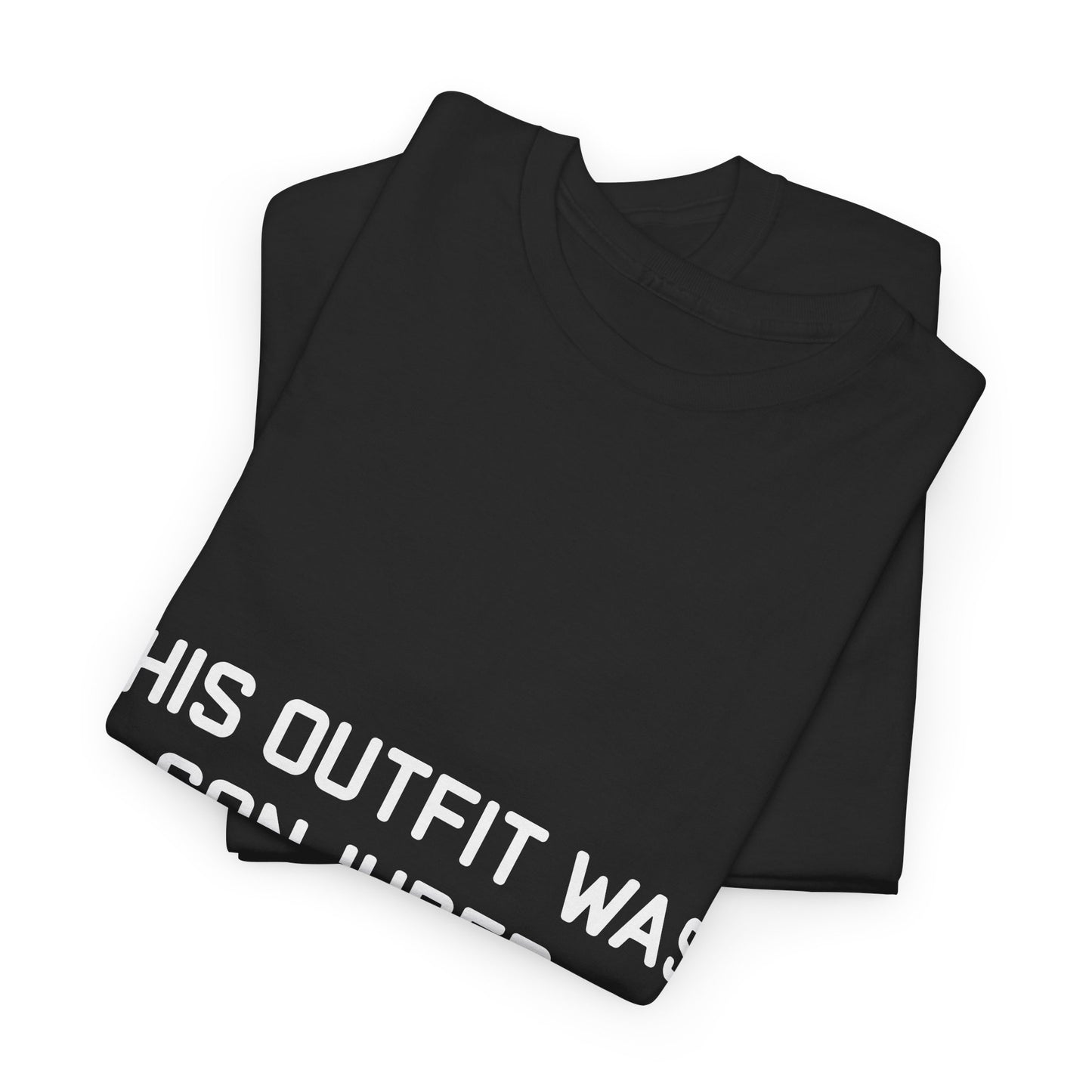 Unisex Heavy Cotton Tee - 'This Outfit Was Conjured, Not Chosen' - Funny Halloween T-shirt