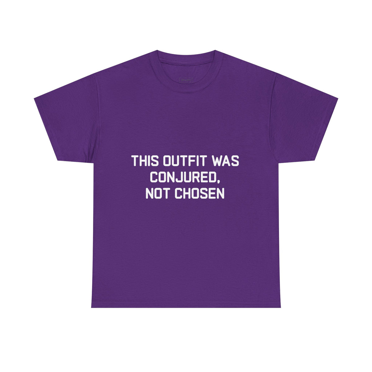 Unisex Heavy Cotton Tee - 'This Outfit Was Conjured, Not Chosen' - Funny Halloween T-shirt