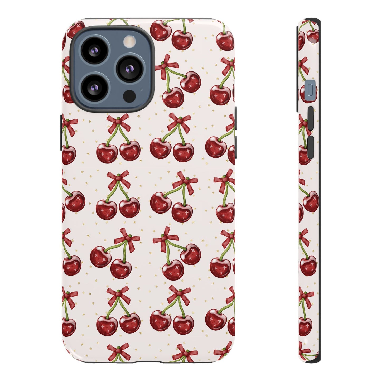 Cherry Pattern Phone Case — Cute Red Cherry Protective Phone Cover