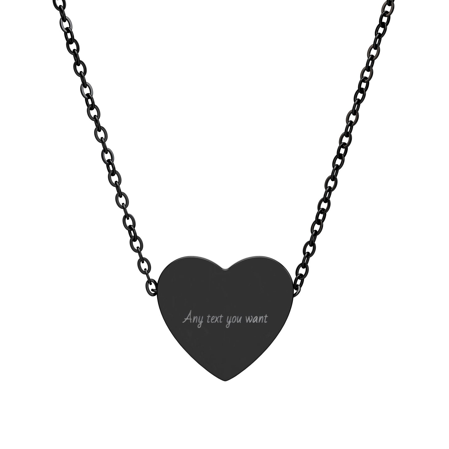 Engravable Heart Necklace, Personalized Pendant, Gift for Valentines Day | Mothers Day