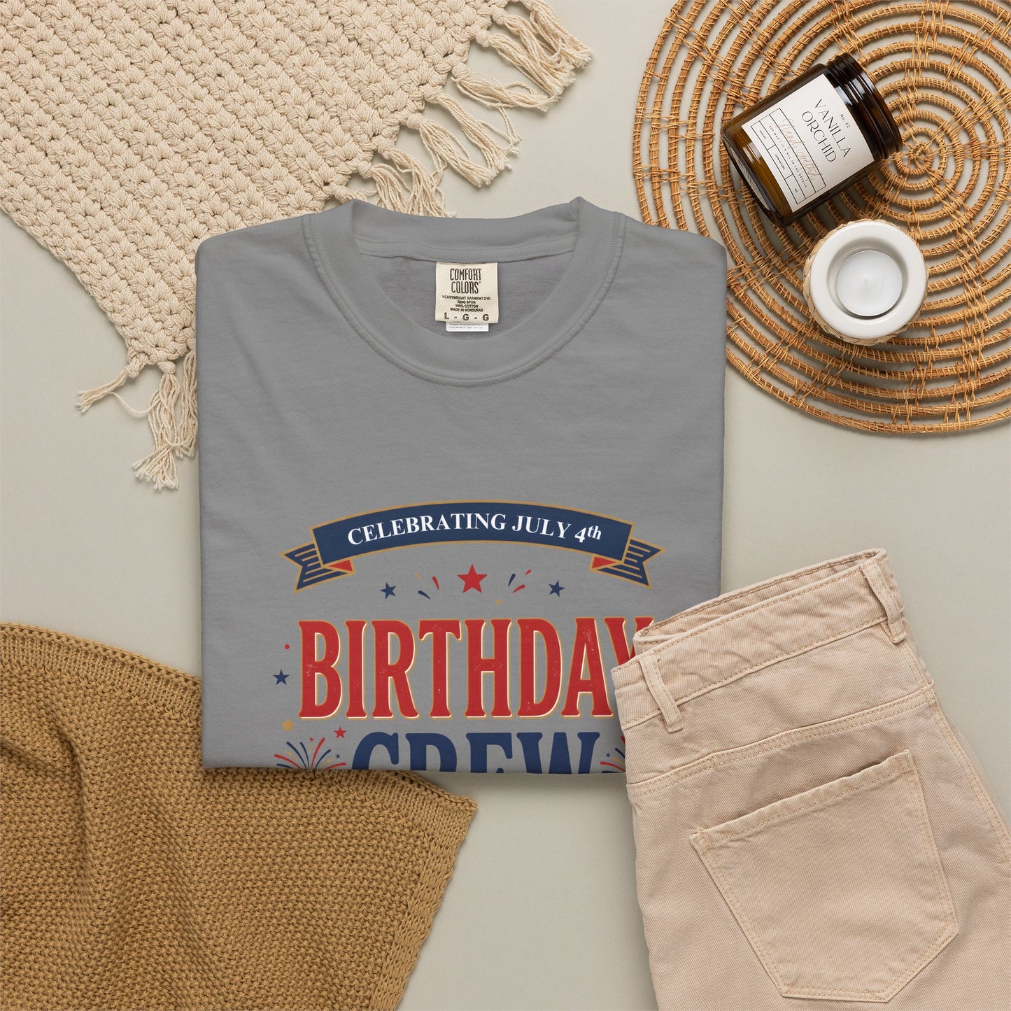Birthday Crew T-Shirt — Patriotic Celebration Tee, 4th of July Shirt, Independence Day Gift