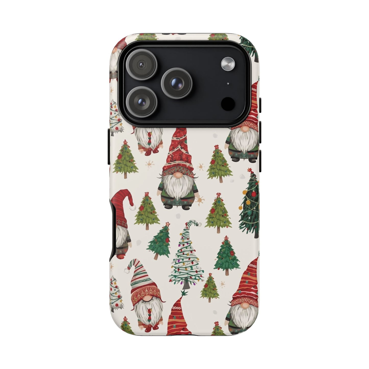 Christmas Gnome Phone Case, Dual Layer Phone Case for Iphone 17, 16, 15, 14, 13, 12, 11 & Samsung