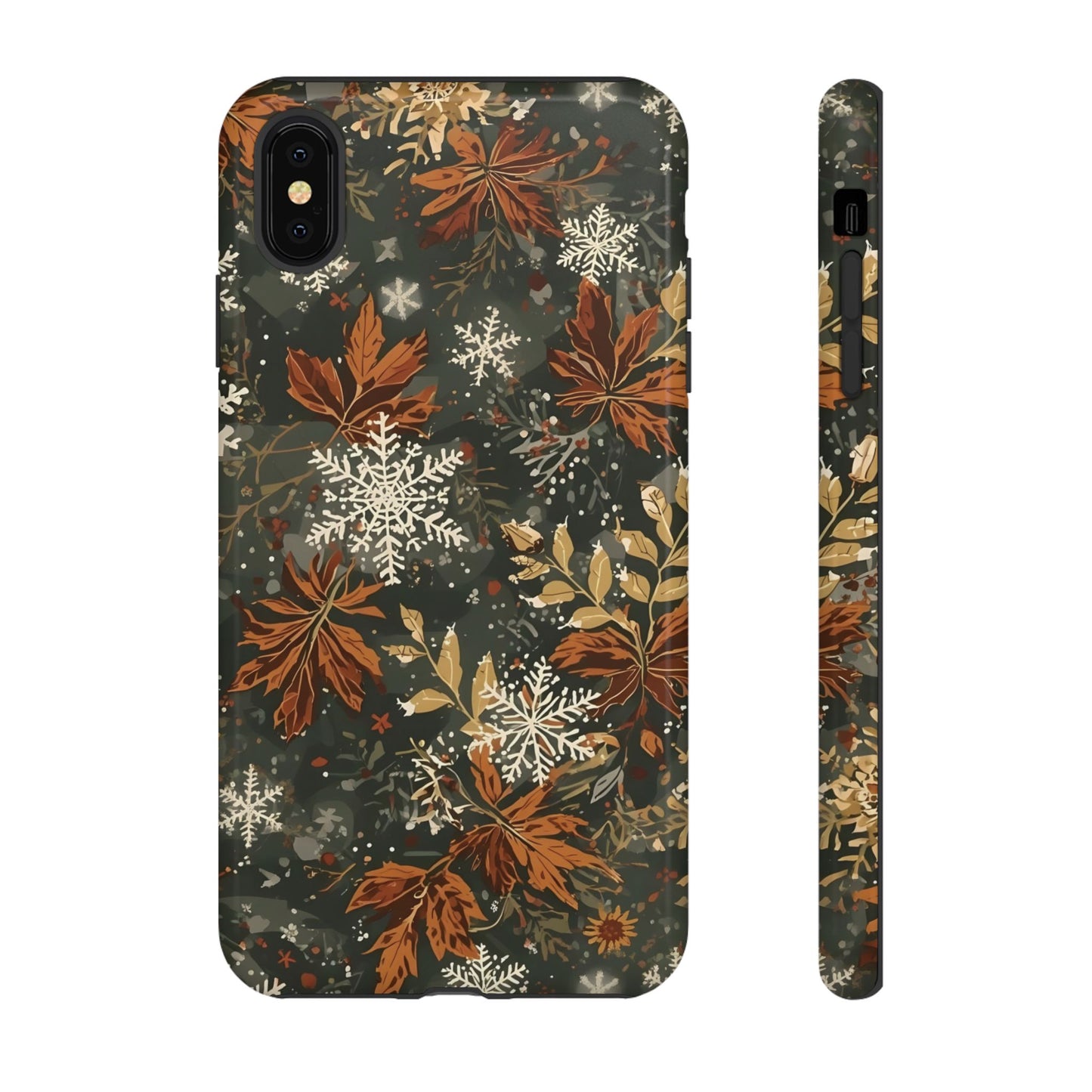 Christmas Phone Case, Autumn Floral Phone Case for Iphone 17, 16, 15, 14, 13, 12, 11 & Samsung