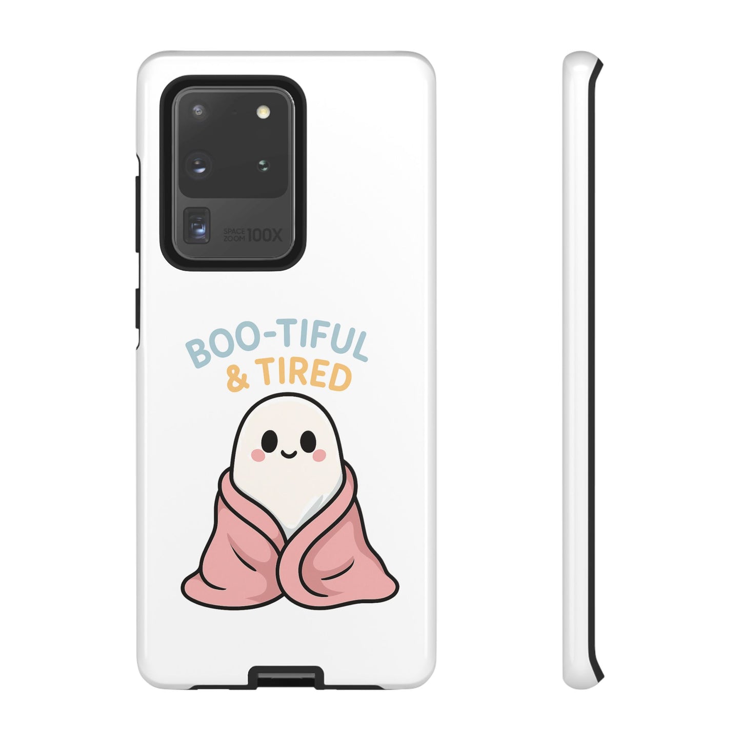 Boo-tiful & Tired Phone Case, Halloween-Themed Design
