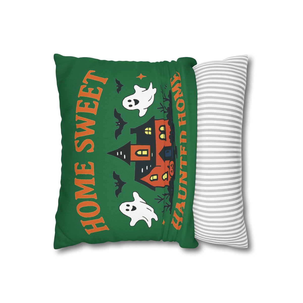 Halloween-Themed Decorative Pillowcase, Haunted Home Accent