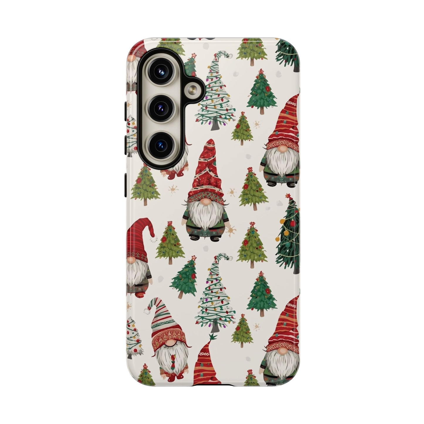 Christmas Gnome Phone Case, Dual Layer Phone Case for Iphone 17, 16, 15, 14, 13, 12, 11 & Samsung