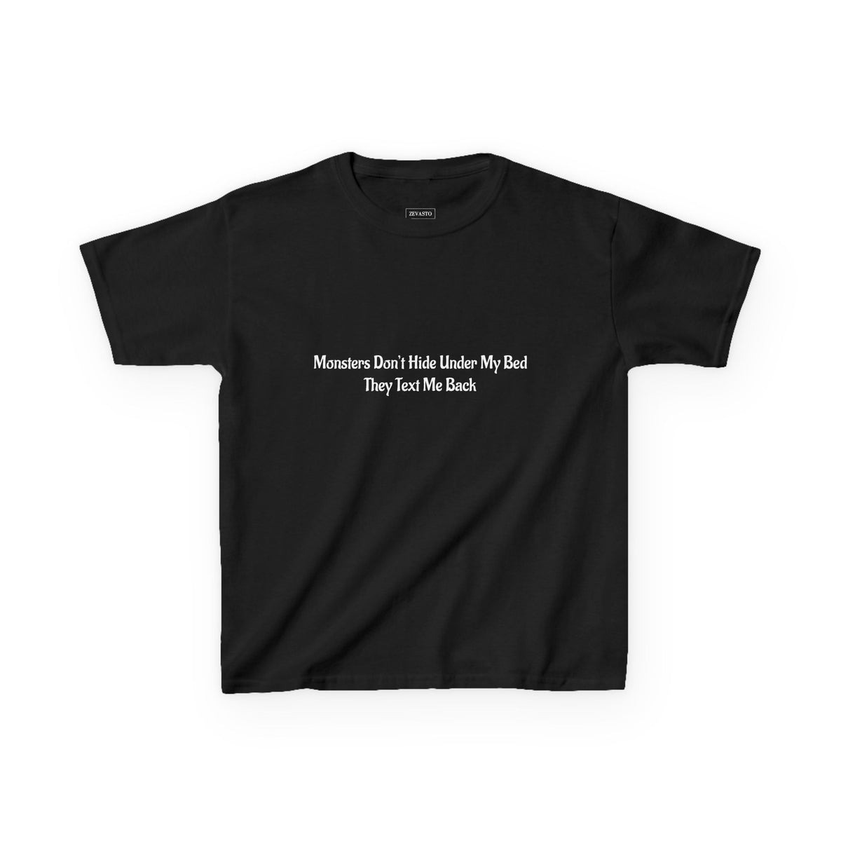 Funny Kids Monster Tee, Kids Heavy Cotton Shirt, Halloween T-Shirt