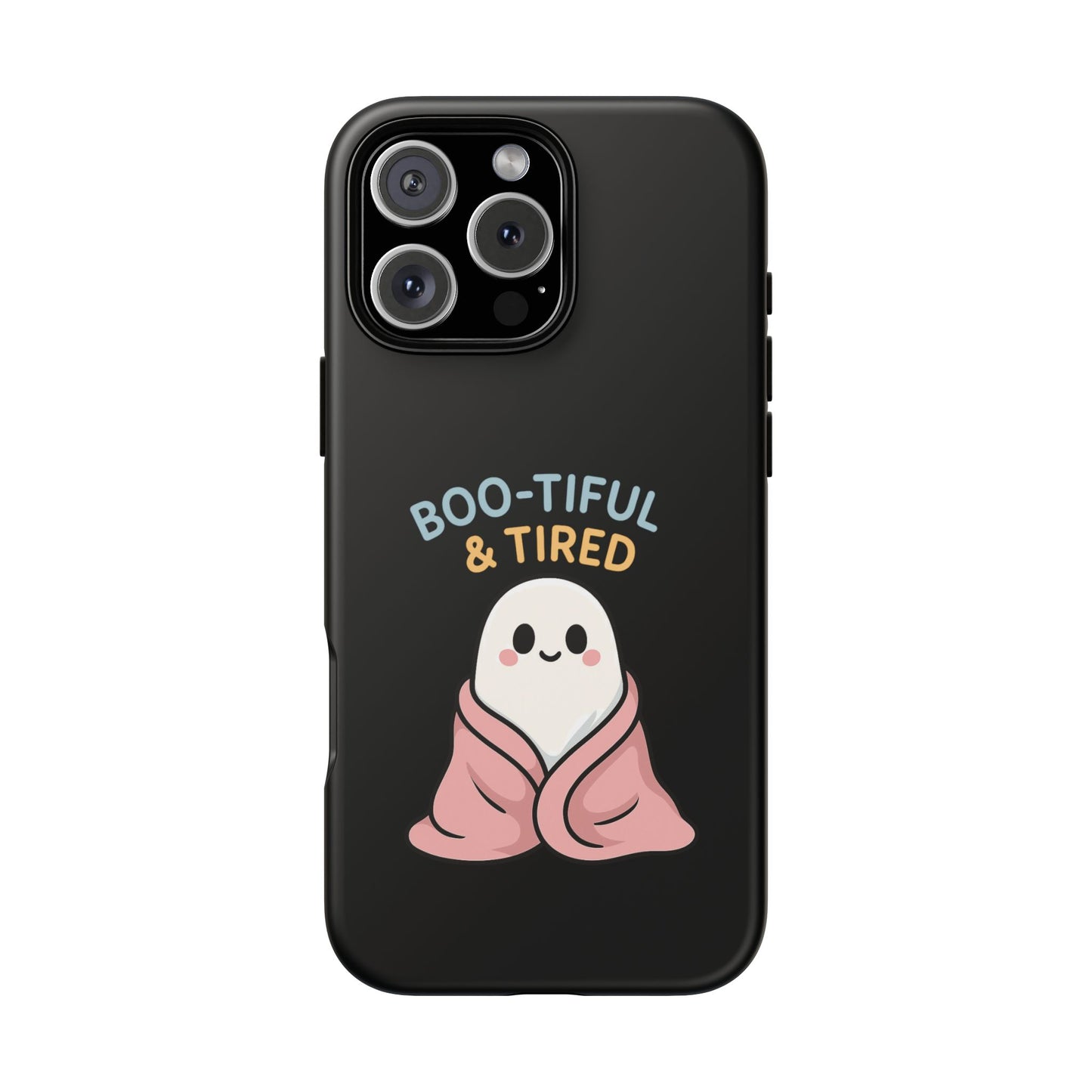 Boo-tiful & Tired Phone Case, Halloween-Themed Design
