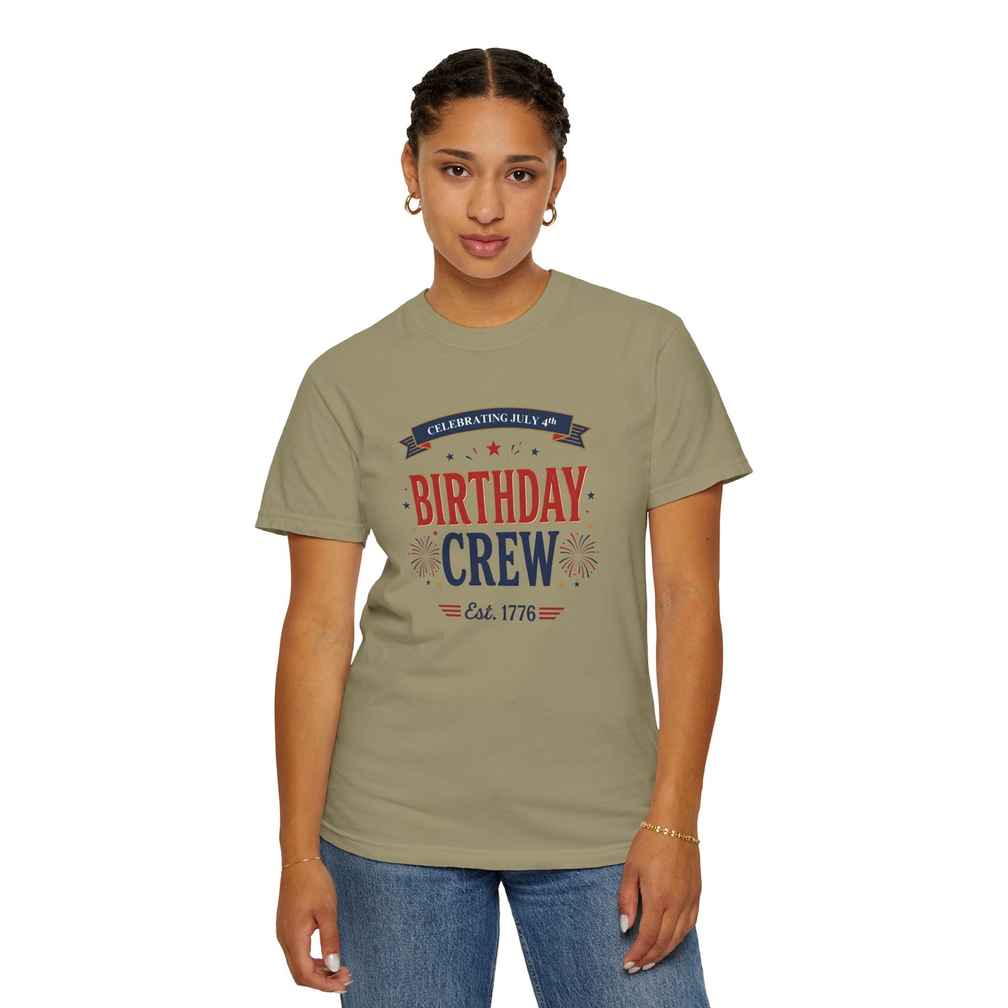 Birthday Crew T-Shirt — Patriotic Celebration Tee, 4th of July Shirt, Independence Day Gift
