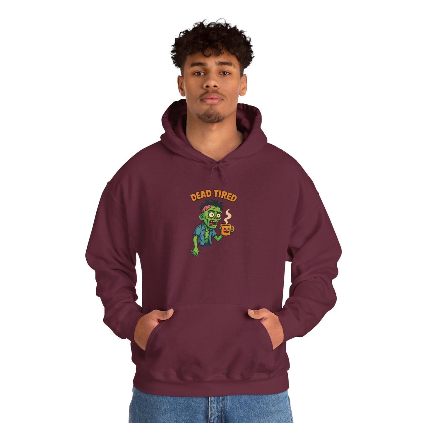 Zombie Themed Unisex Hoodie, Cozy Halloween Sweatshirt, Spooky Season Apparel