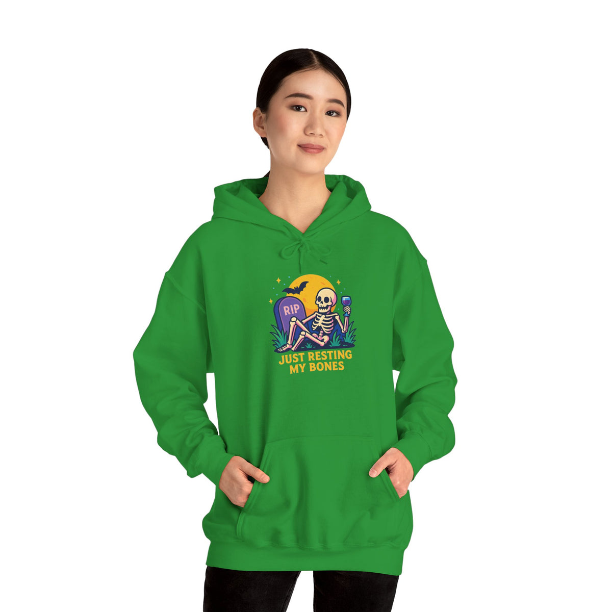 Halloween Skeleton Hoodie, Cozy Unisex Sweatshirt