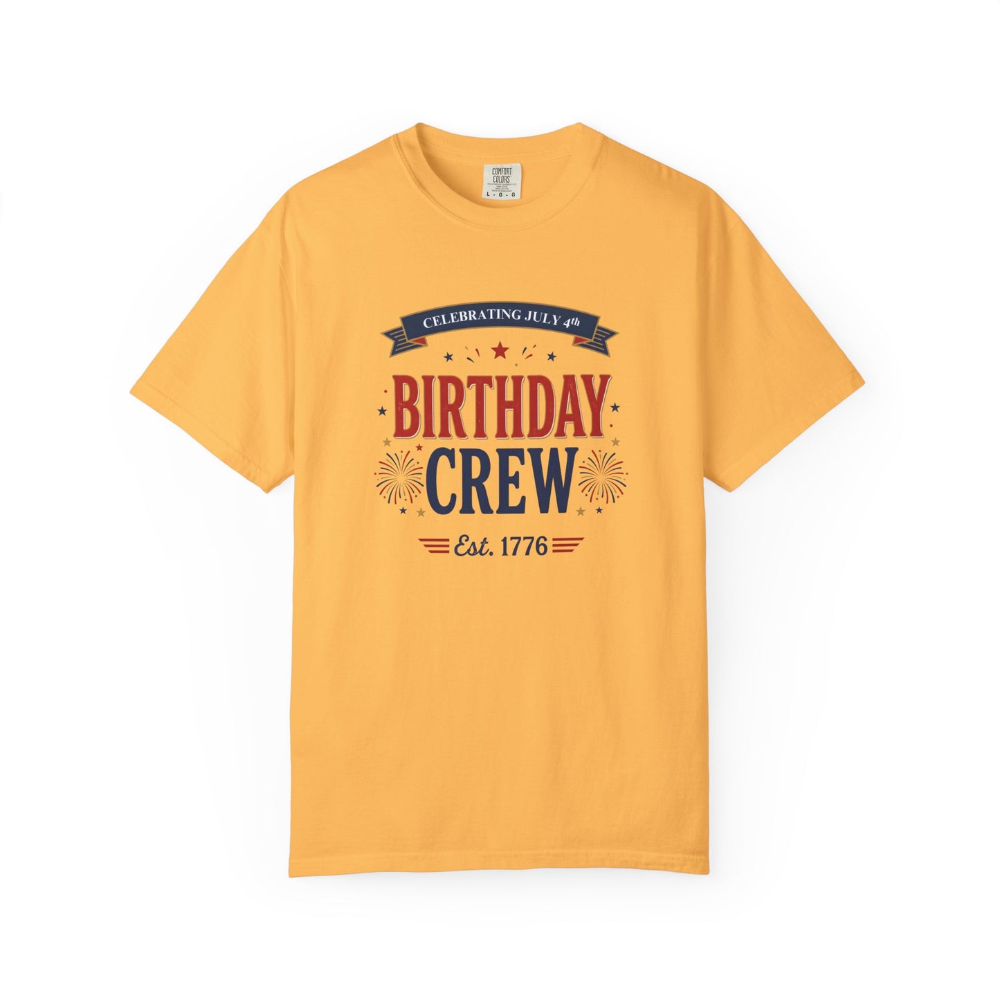 Birthday Crew T-Shirt — Patriotic Celebration Tee, 4th of July Shirt, Independence Day Gift