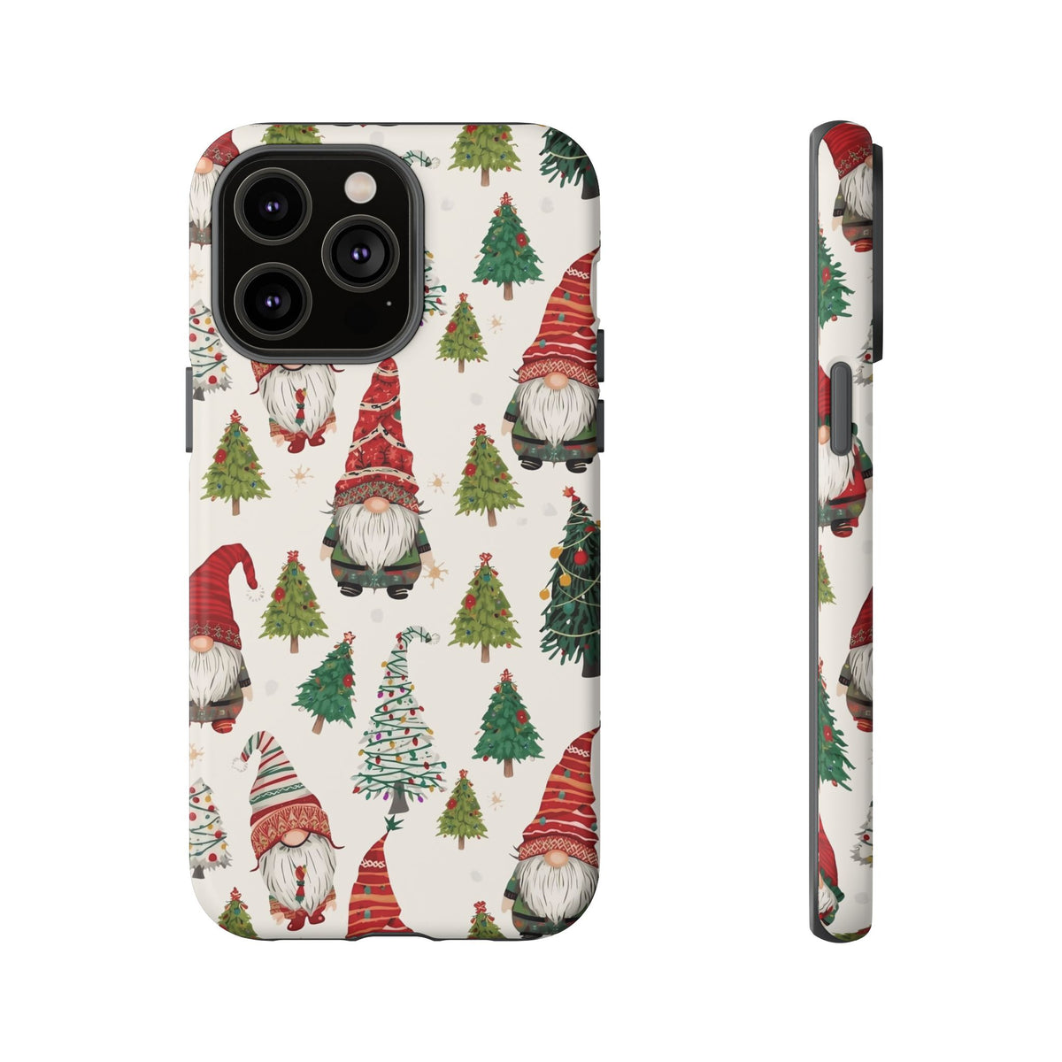 Christmas Gnome Phone Case, Dual Layer Phone Case for Iphone & Samsung