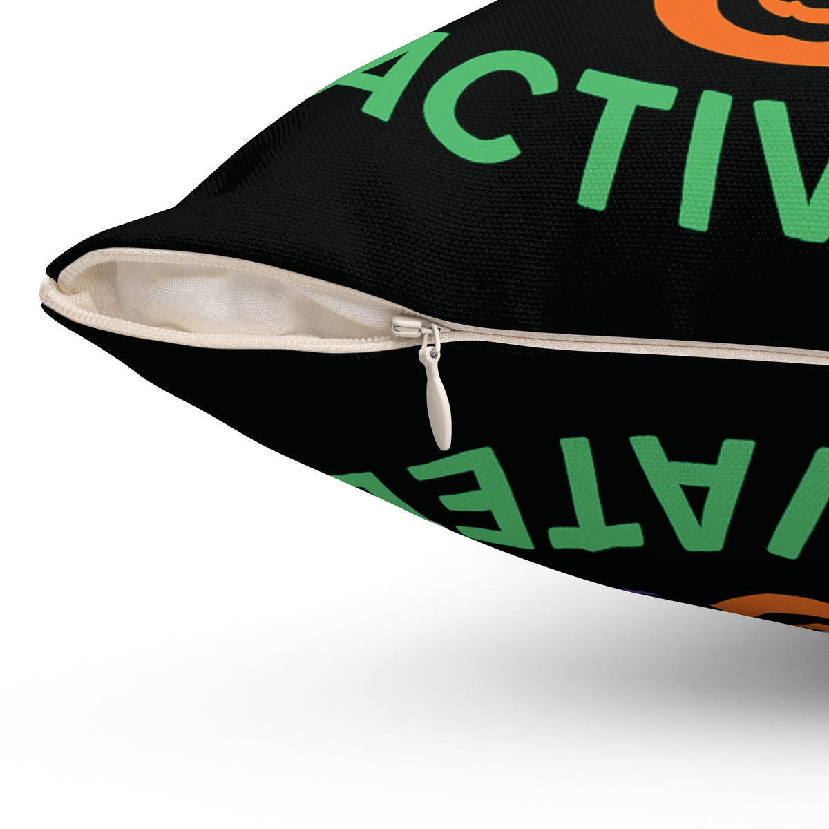 Halloween Cat Decor Pillow, Spooky Home Accent