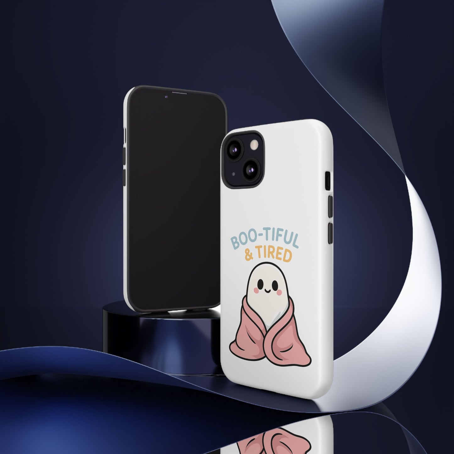 Boo-tiful & Tired Phone Case, Halloween-Themed Design