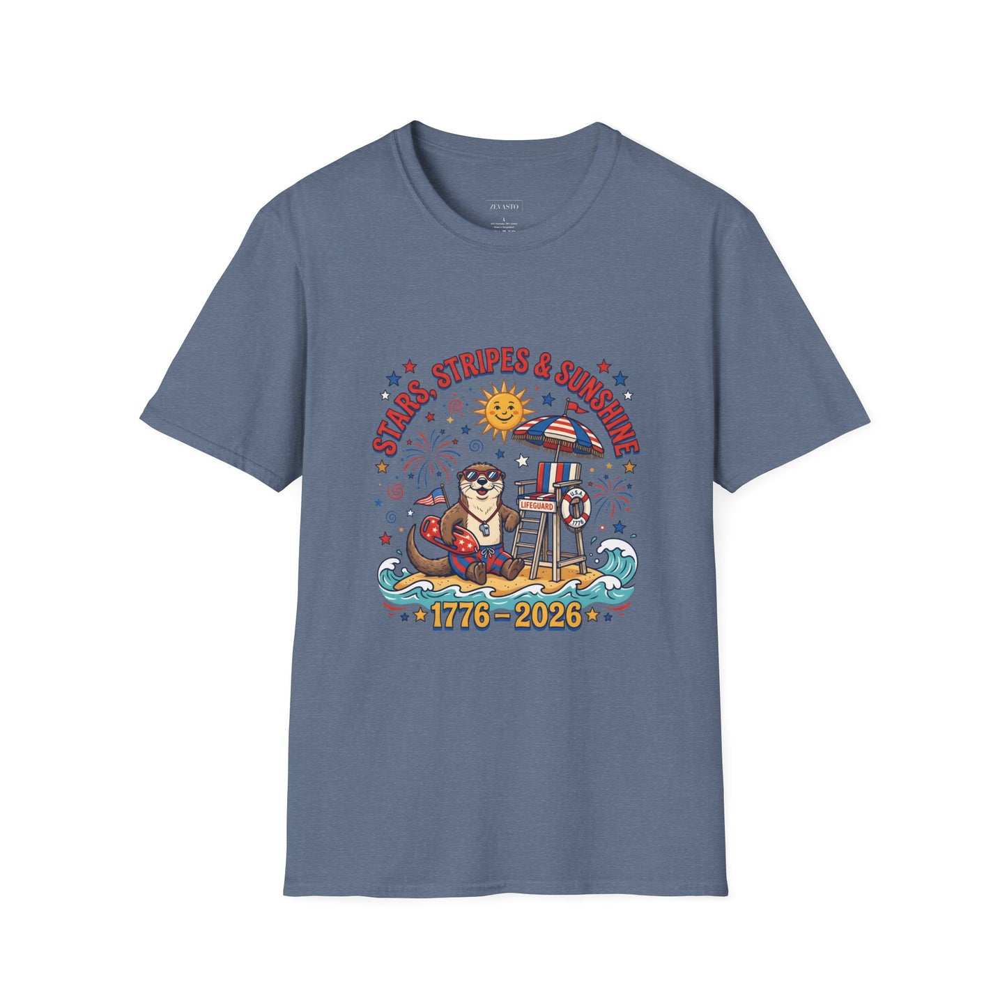 Stars, Stripes & Sunshine T-Shirt — Patriotic 1776–2026 Summer Tee, 4th of July Shirt