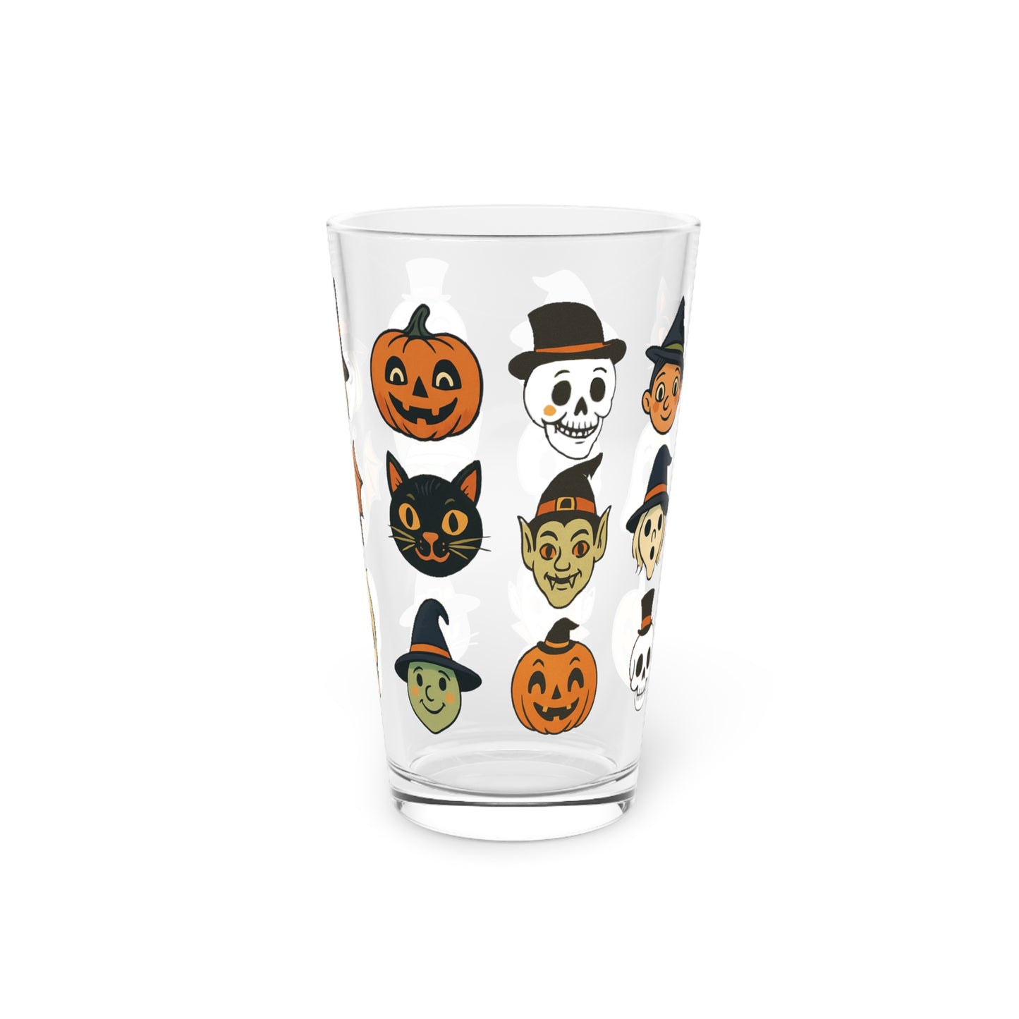 Halloween Pint Glass, Spooky Drinkware for Parties