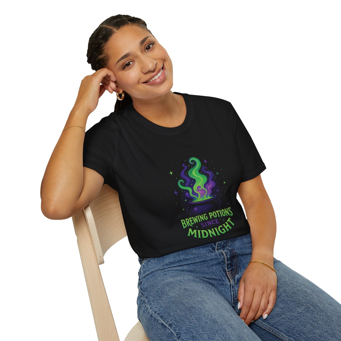 Brewing Potions Since Midnight T-Shirt, Halloween-Themed Fashion