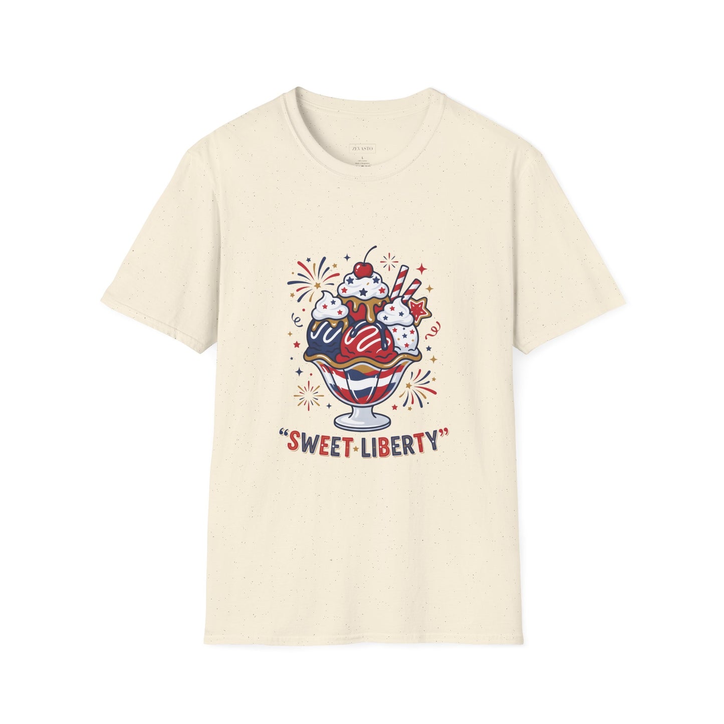 Sweet Liberty Ice Cream T-Shirt — Patriotic 4th of July Sundae Tee