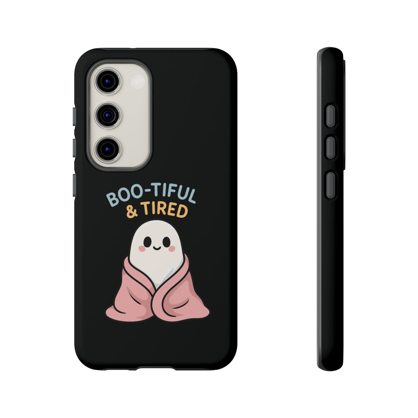 Boo-tiful & Tired Phone Case, Halloween-Themed Design