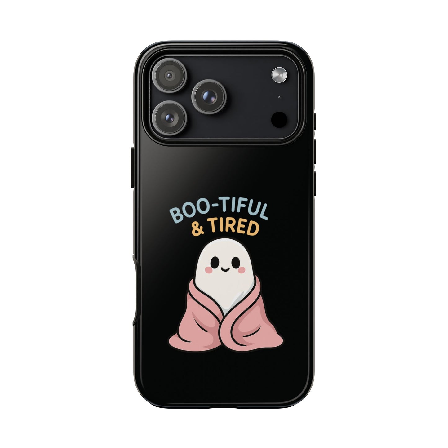 Boo-tiful & Tired Phone Case, Halloween-Themed Design