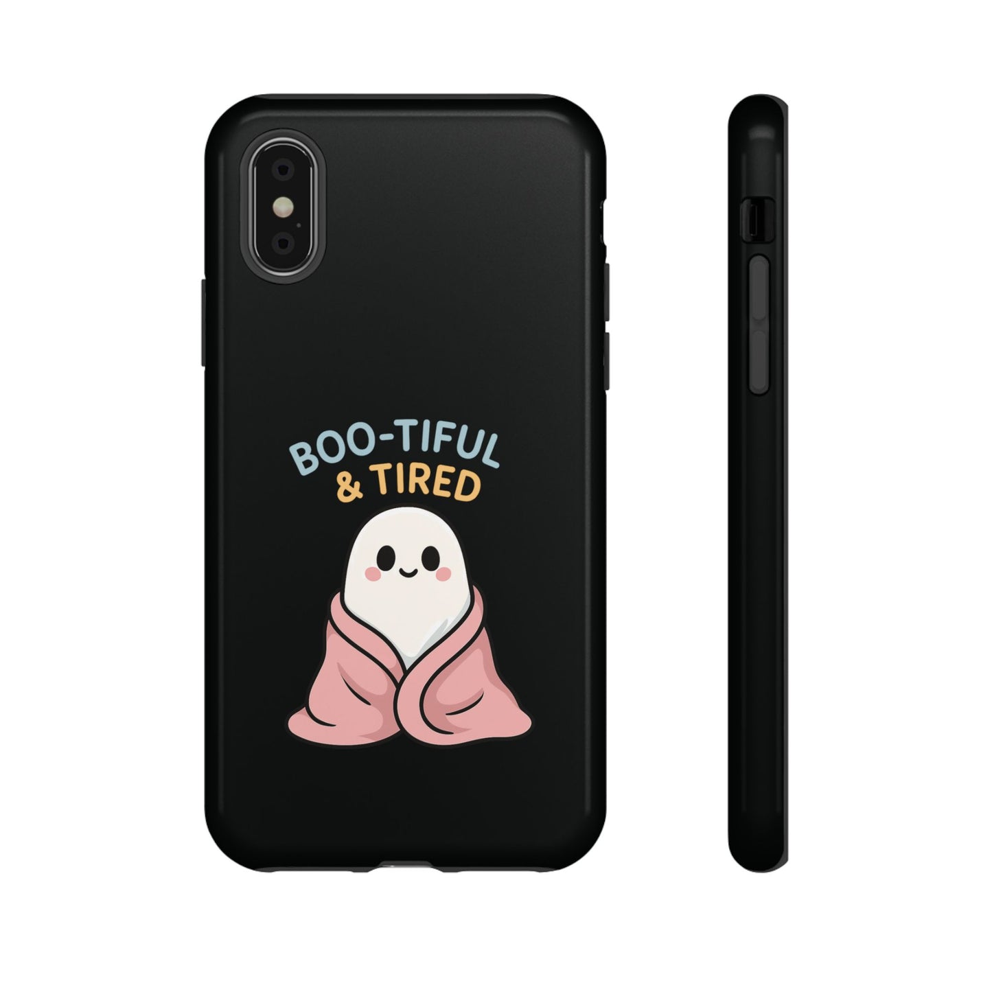 Boo-tiful & Tired Phone Case, Halloween-Themed Design