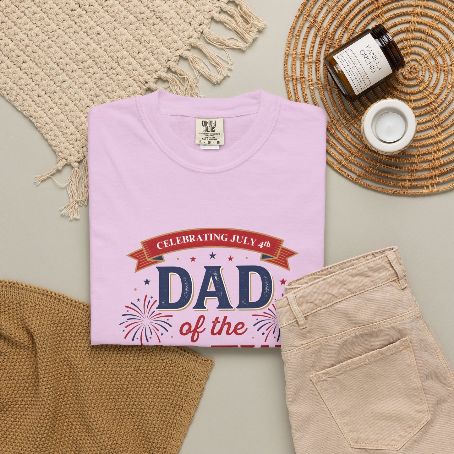 Dad of the Crew T-Shirt — Patriotic 4th of July Tee, Independence Day Shirt