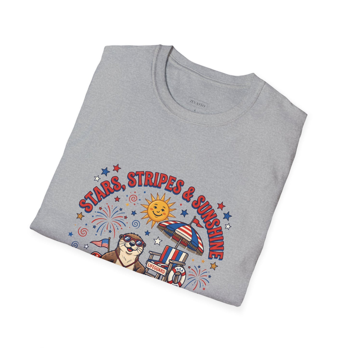 Stars, Stripes & Sunshine T-Shirt — Patriotic 1776–2026 Summer Tee, 4th of July Shirt