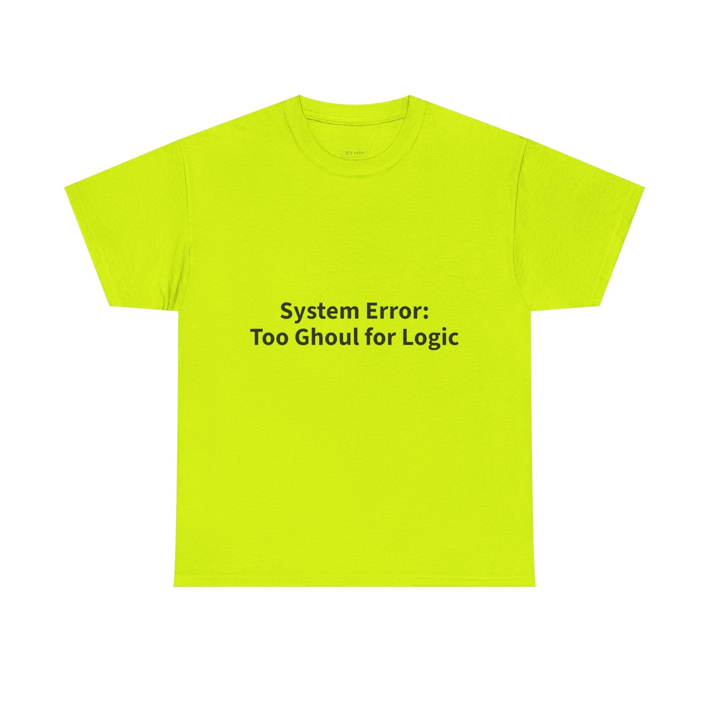 System Error Tee - Unisex Heavy Cotton Shirt, Perfect for Halloween, Geeky Fun