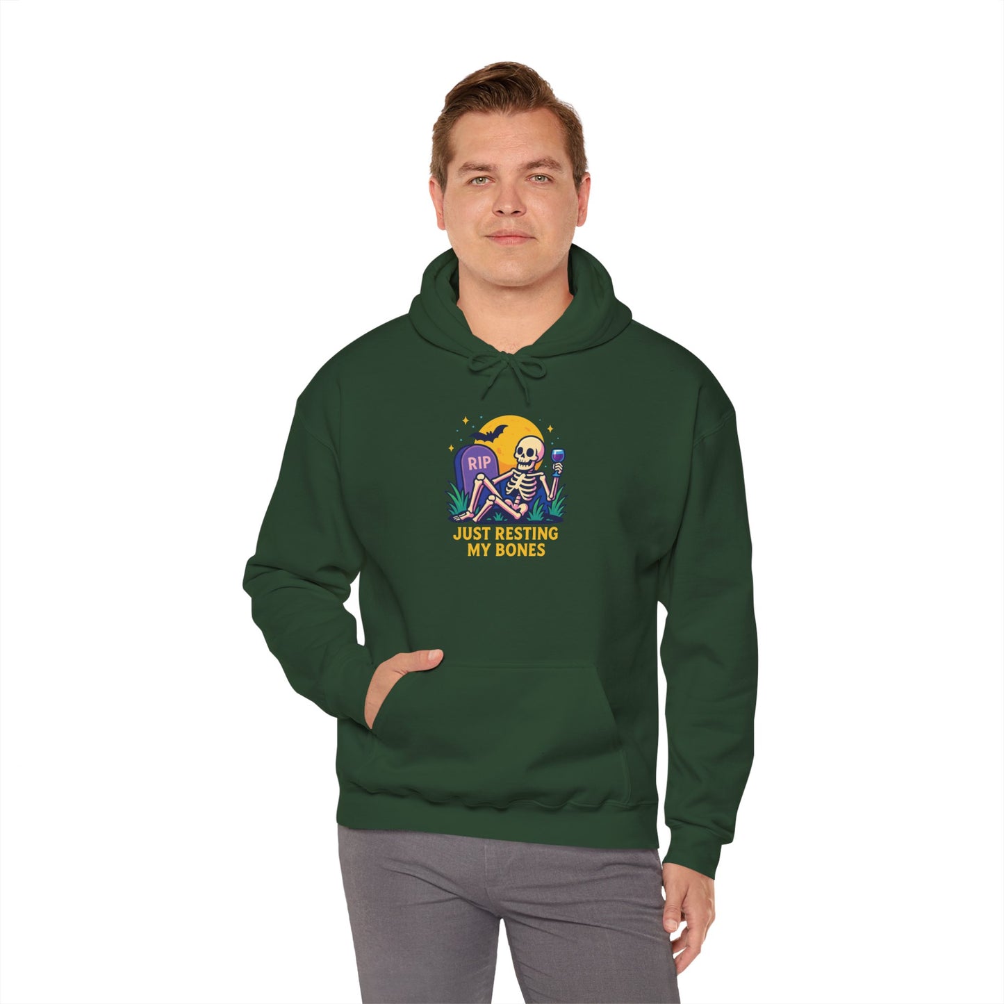 Halloween Skeleton Hoodie, Cozy Unisex Sweatshirt
