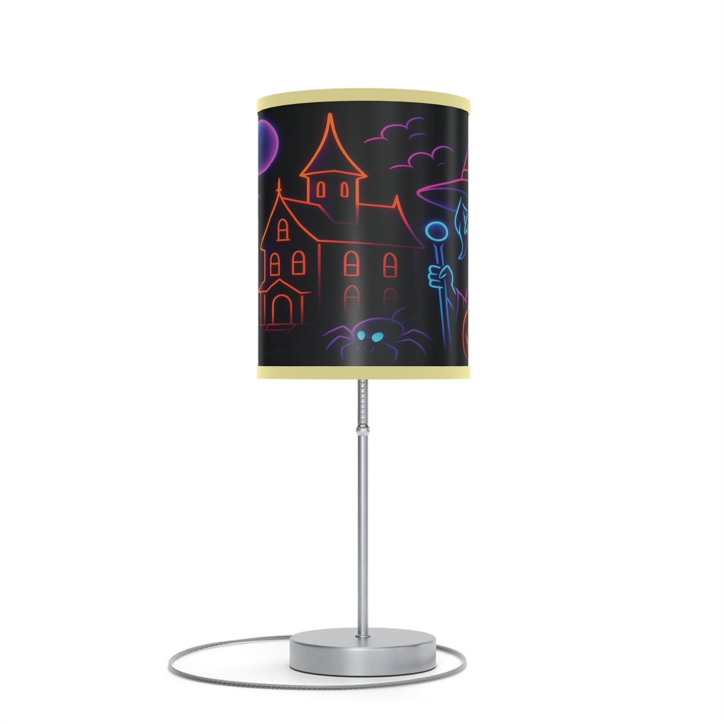 Halloween Themed Table Lamp, Ghosts & Pumpkins Design