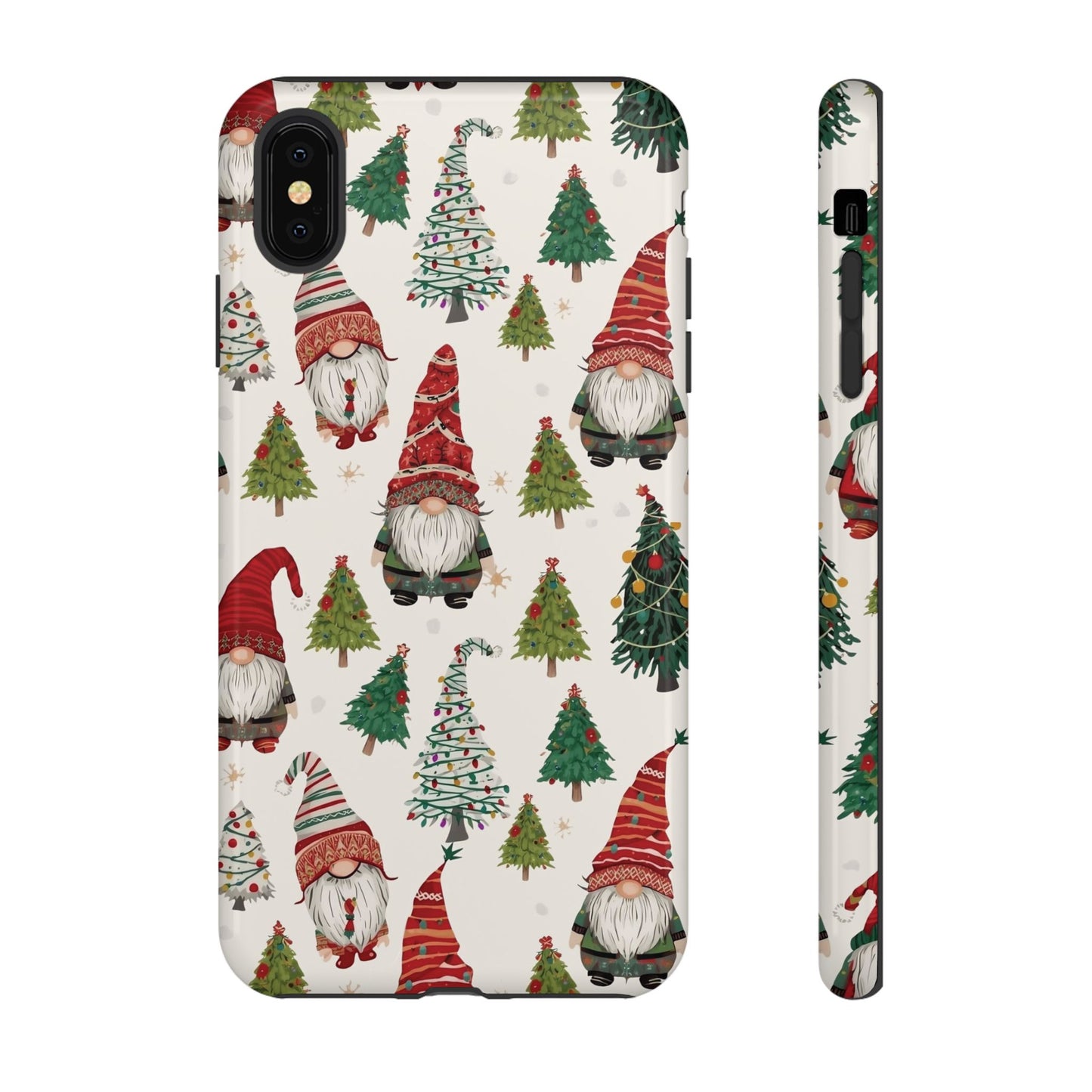 Christmas Gnome Phone Case, Dual Layer Phone Case for Iphone 17, 16, 15, 14, 13, 12, 11 & Samsung