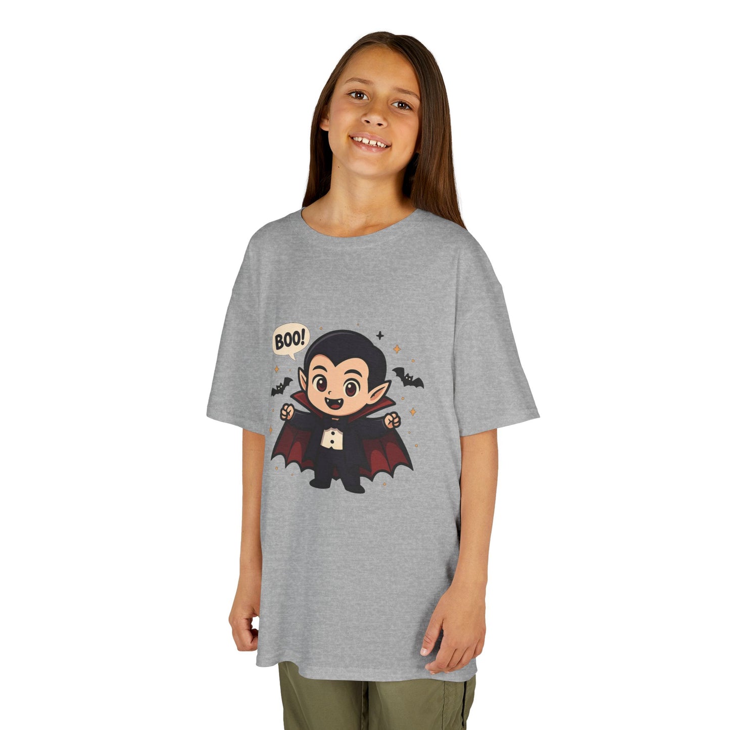 Cute Halloween Kids Tee, Spooky Costume Top, Kids Vampire Shirt, Halloween Party Apparel, Boo Design Tee
