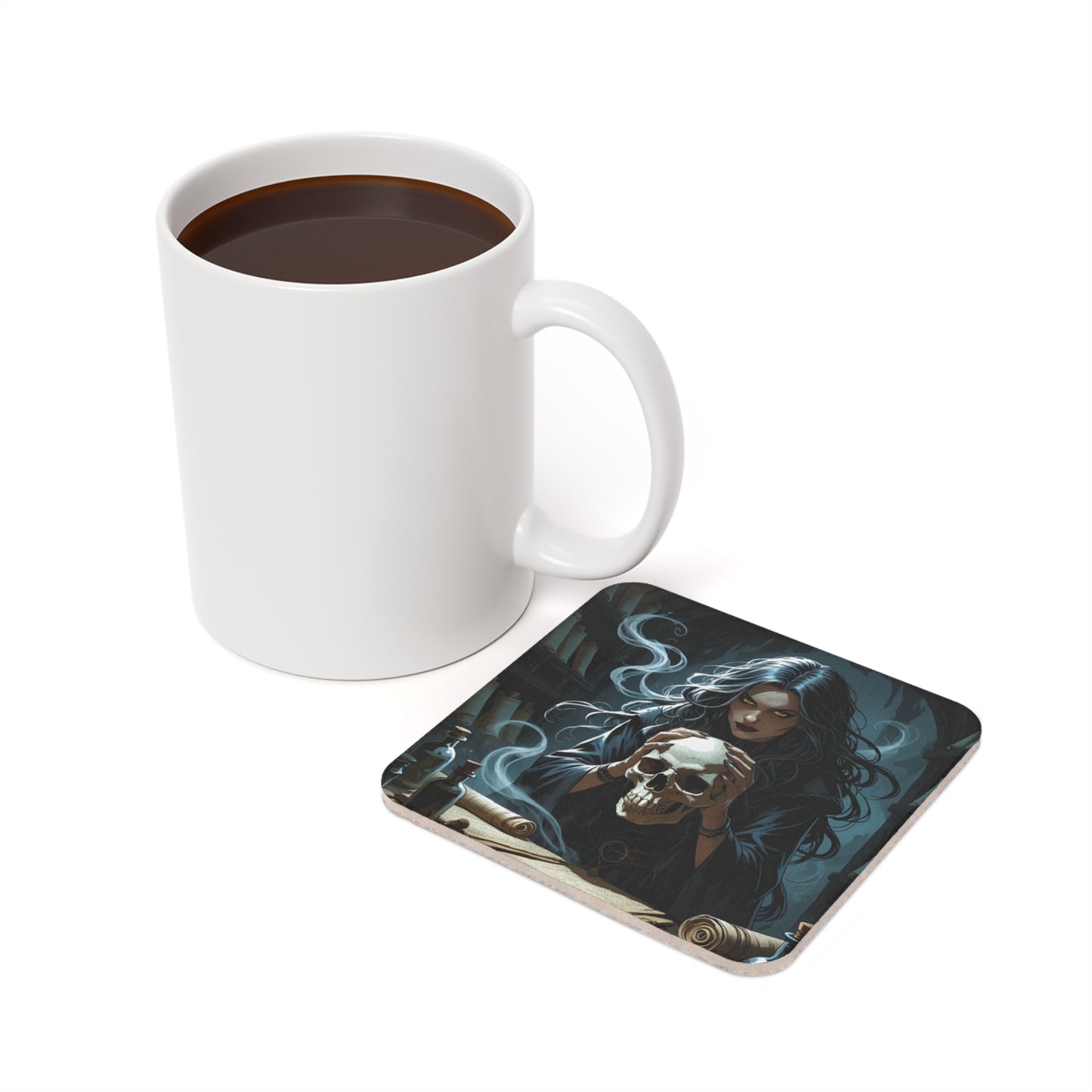Gothic Witch Coaster, Halloween Decor