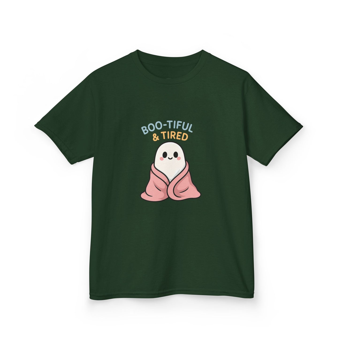Boo-Tiful & Tired Kids T-Shirt, Halloween Style