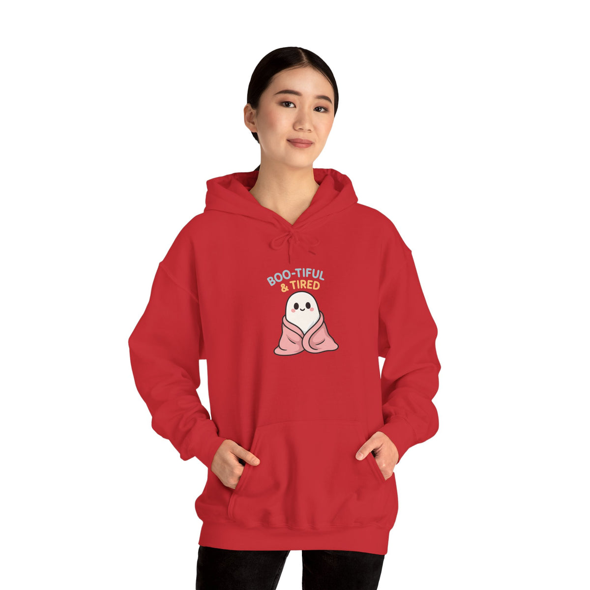 Boo-tiful Ghost Halloween Hoodie, Cute-Cozy Fall Vibes