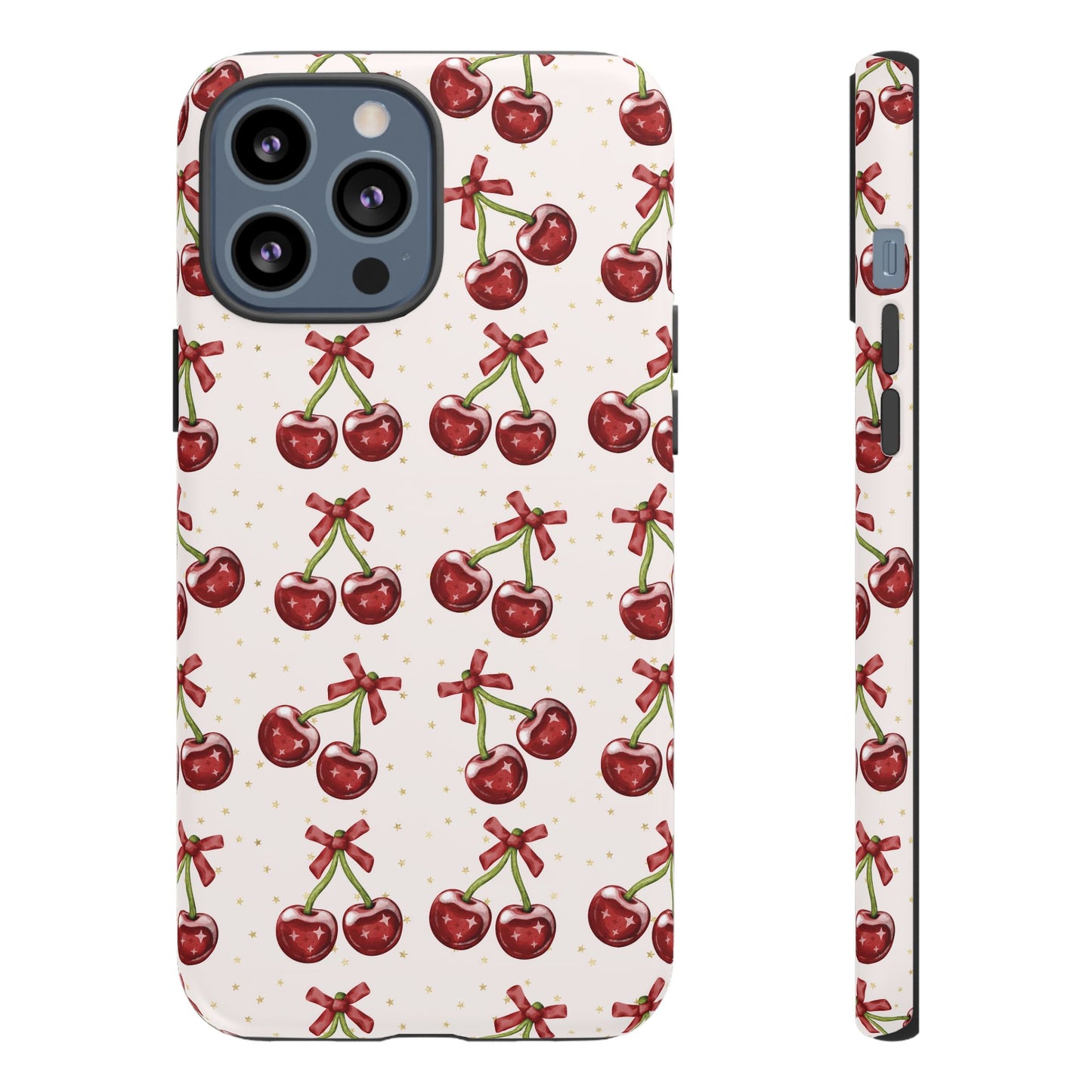 Cherry Pattern Phone Case — Cute Red Cherry Protective Phone Cover